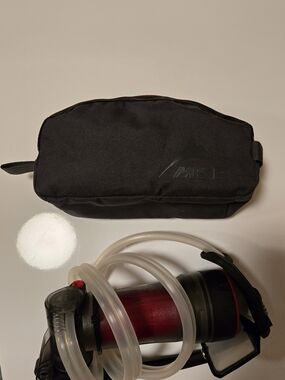 MSR Water purifier in a travel bag